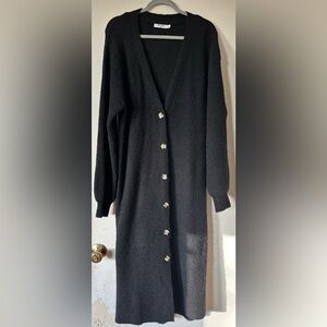 Long Black Cardigan